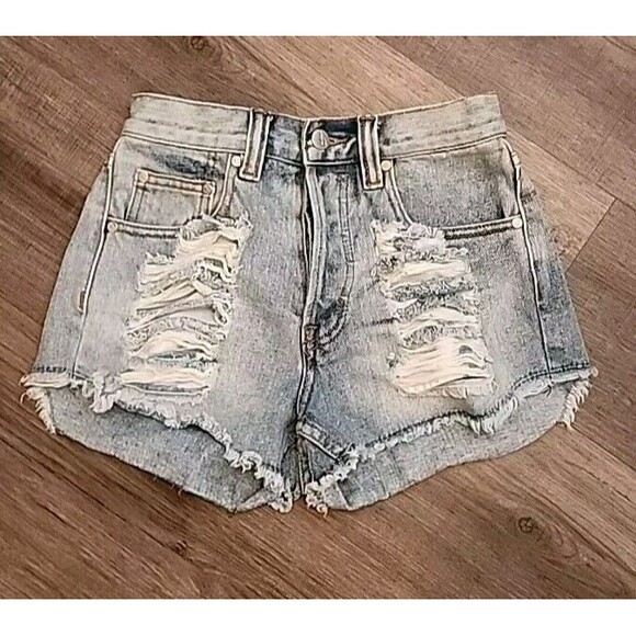 MINKPINK Pants - Minkpink Denim Shorts XS Juniors Distressed Womens Cut Offs